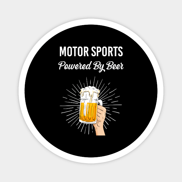 Beer Motor Sports Magnet by Happy Life